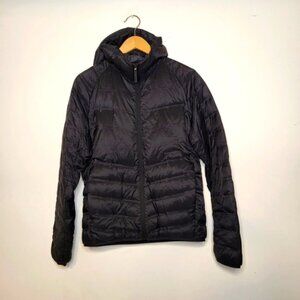 Uniqlo Lightweight Water Repellent Black Puffer Parka Jacker Size XS